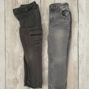 Two pairs boys gray skinny’s